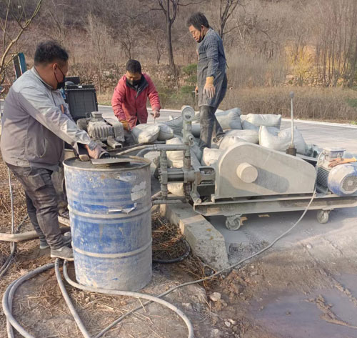 惠济路面下沉注浆